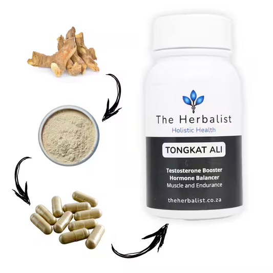 natural supplements made from pure tongkat ali in powder capsules 